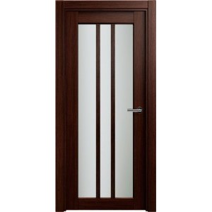 Межкомнатная дверь OPTIMA модель 136 цвет орех стекло сатинат белое Межкомнатная дверь OPTIMA модель 136 цвет орех стекло сатинат белое